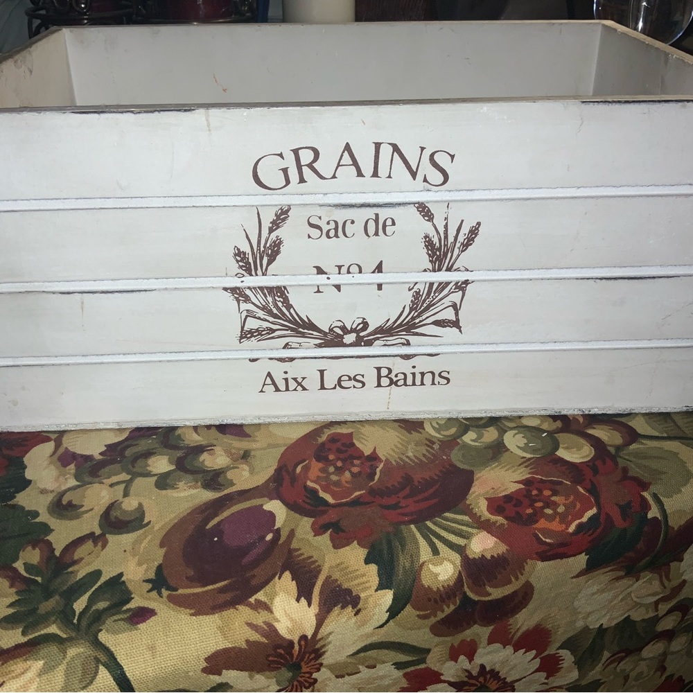 Home decoration. Wooden box.  9in by 15in